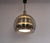 Doria Layered Pendant Lamp in Smoked Glass and Aluminium from Doria Leuchten, 1960s For Sale - Image 6 of 11