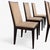 Six Dining Chairs – Elegant Wooden Dining Chairs, Modern, Contemporary, Faux Suede, Comfortable Seating For Sale - Image 14 of 18