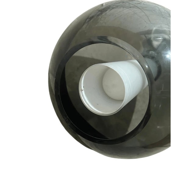 Vintage LBL Miyu Modern Style Blown Art Glass Wired Pendant Light For Sale - Image 4 of 13