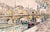 Paul Signac Tugboat and the Pont Neuf Limited Edition Giclee For Sale