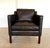 Set of Vintage Danish Brown Leather Lounge Chair and Ottoman from Stouby, 1970s For Sale - Image 6 of 18