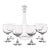 Blown Glass Decanter Set - 7 Pcs. For Sale