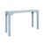 Contemporary Matthew Izzo Home Evelyn Light Blue Linen Console Table For Sale - Image 3 of 9