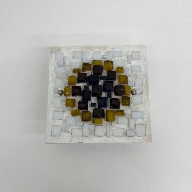 Brutalist Wall Lamp Glass in Resin, Germany, 1970s, Set of 2 For Sale - Image 16 of 18