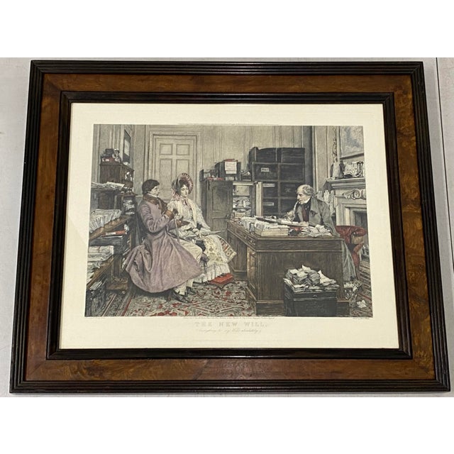 James Dobie "The New Will" Color Engraving After Walter Dendy Sadler C.1894 For Sale - Image 9 of 9