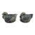 Vintage (2) Blue and White Ducks on a Nest For Sale