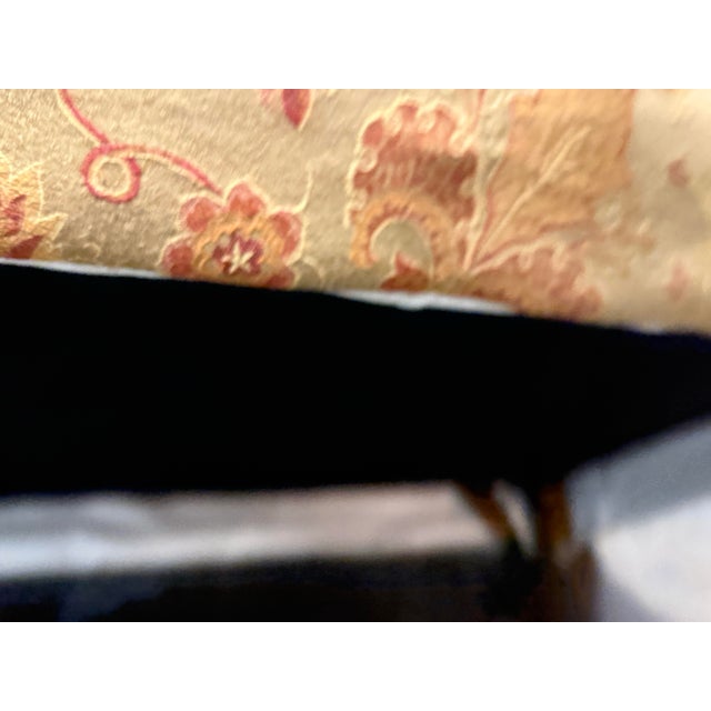 Tan Bespoke Traditional Camelback Floral Upholstered Loveseat For Sale - Image 8 of 12