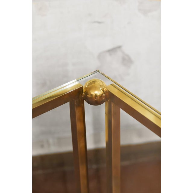 Brass Frame Pallino Dining Table For Sale - Image 3 of 8