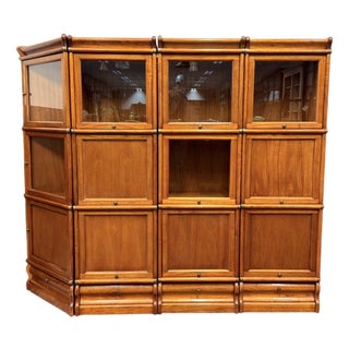 English Corner Bookcase from Globe Wernicke For Sale