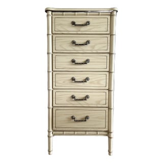 Palm Beach Collection - Faux Bamboo Chest of Drawers For Sale