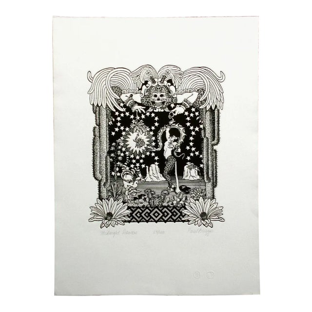 Contemporary Paul Briggs" Midnight Dancers" Signed Numbered Etching For Sale