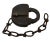 Late 19th Century Nashville, Chattanooga, and St. Louis Railway (NC&Stl) Cast Iron Heart Shaped “Old Lake” Lock With Chain - No Key For Sale - Image 12 of 13