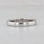 0.25ctw Diamond Wedding Band 18k White Gold Size 4.75 Stackable Anniversary Ring For Sale - Image 4 of 7