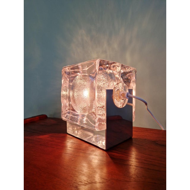 Scandinavian Ice Cube Lamp from Pukeberg, Sweden, 1970s For Sale - Image 6 of 18