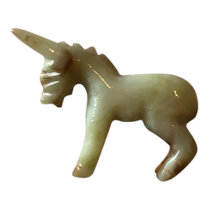 Vintage Mid-Century Agate Donkey Burro Figurine