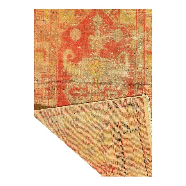 Traditional Pasargad DC Antique Turkish Oushak Rug For Sale - Image 3 of 3