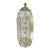 Large 1990s New Old Stock Fluted Glass Art Deco Revival Chandelier With 9 Lights For Sale