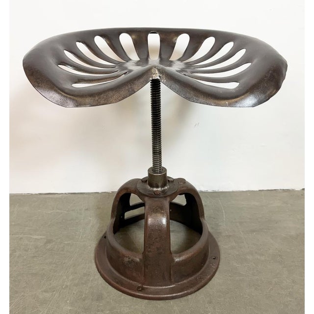 Mid-Century Modern Vintage Industrial Swivel Chair, 1950s For Sale - Image 3 of 17