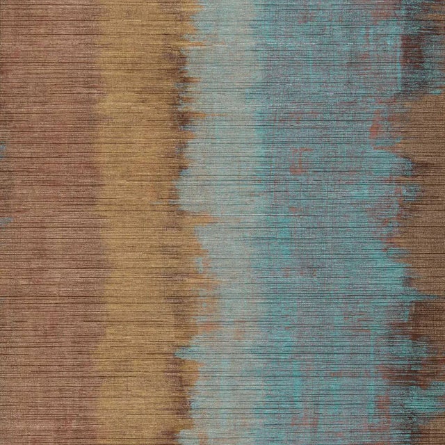 Harlequin Lustre Wallpaper in Apatite/Hessonite For Sale