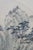 Gray Vintage Round Chinese Shan Shui Mountain Water Landscape Painting on Silk 13" For Sale - Image 8 of 9