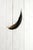 A rustic farmhouse or outhouse door complete with crescent moon cutout window. Rustic white paint with patina and...