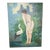Vintage G. Kraft Oil Painting of a Woman With a Bird - Titled “Fantasy” For Sale