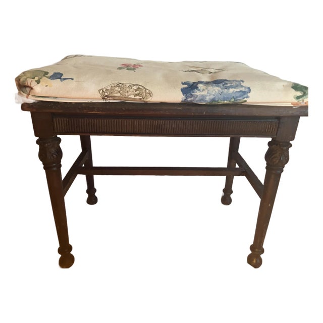 Rare Antique 1850 Victorian Sitting Bench For Sale