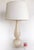 Mid-Century Modern Vintage Murano Sommeroso Gold-Infused Venetian Glass Lamp, Lucite Base, Signed For Sale - Image 3 of 10