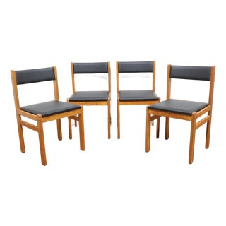 Mid Century Modern Vintage Teak Gangso Mobler Dining Chairs X 4 For Sale