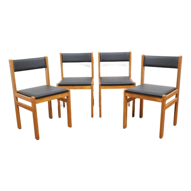 Mid Century Modern Vintage Teak Gangso Mobler Dining Chairs X 4 For Sale