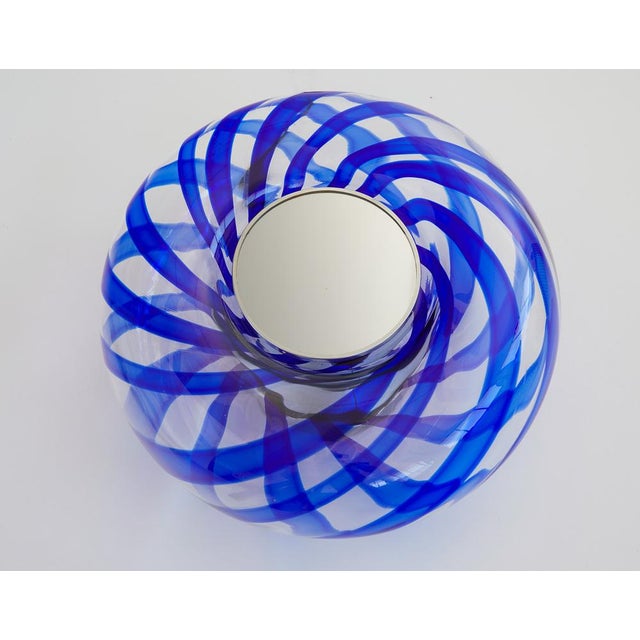 Mid-Century Modern Murano Swirl Glass Ceiling or Table Lamp from Leucos, Italy, 1970 For Sale - Image 3 of 7