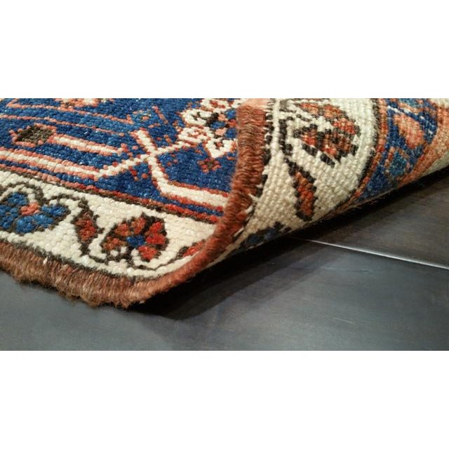 Antique Persian Heriz Hand Knotted Rug - 9′11″ × 10′10″ - Size Cat. 9x12 10x10 For Sale - Image 4 of 4