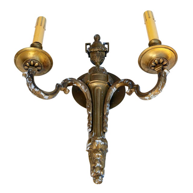 1920s 1920s French Art Deco Bronze Wall Sconce For Sale - Image 5 of 6