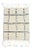 Ivory With Dark Slate Gray Grid Beni Mini Moroccan Wool Rug - 2x3 Ft For Sale