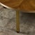 Round Walnut Coffee Table With Brass Detail For Sale - Image 11 of 12