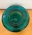 Vintage Large Scale Teal Art Glass Bowl For Sale - Image 4 of 7