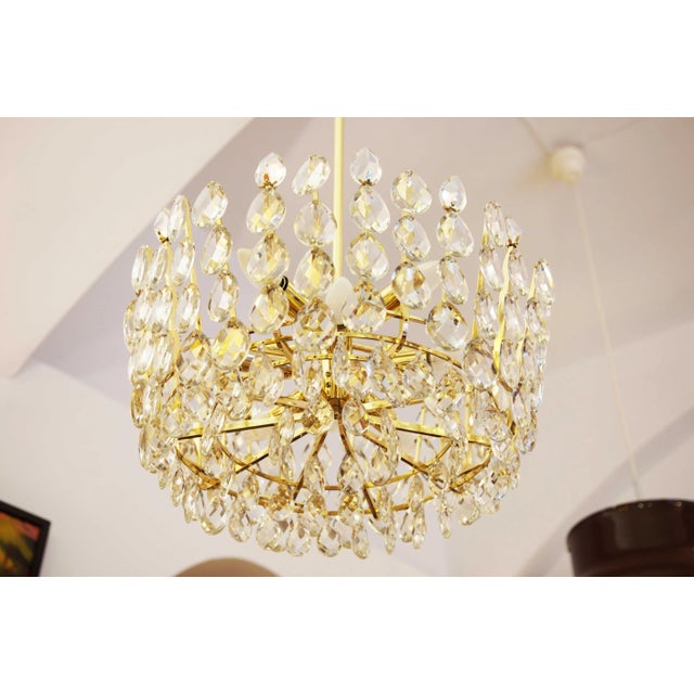 Austrian Cut Crystal Chandelier from Bakalowits & Söhne, 1960s For Sale - Image 13 of 13