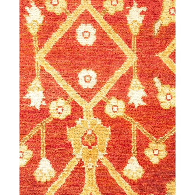 Contemporary Eclectic Collection Hand-Knotted Area Rug - Red Collection 8' 2" x 10' 0" For Sale - Image 3 of 9