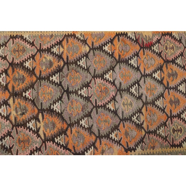 Brown Caucasian Kilim Rug, 1920s For Sale - Image 8 of 18