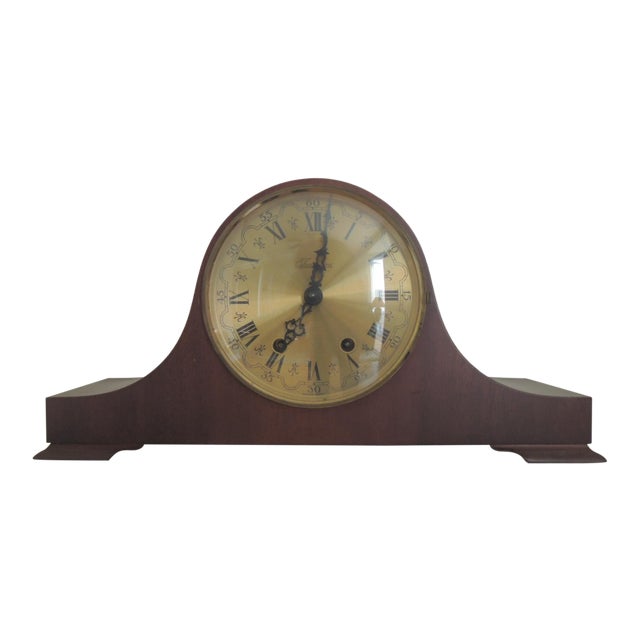 Sears Bim Bam 3 Hammer Chime 8 Day Wind Up Tambour Mantel Clock