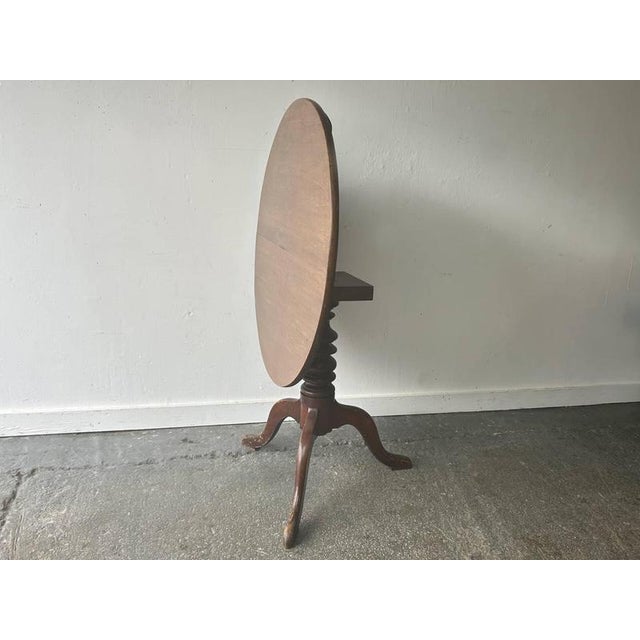 19th Century Oak Tilt-Top Occasional Table with Tripod Base For Sale - Image 6 of 8