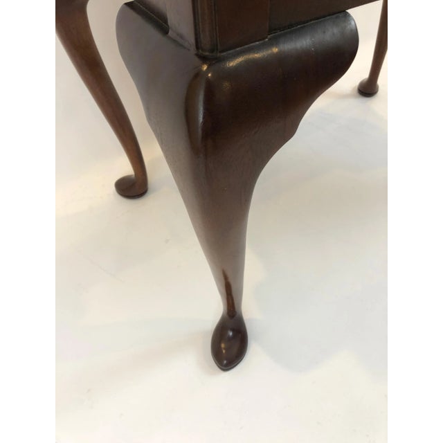 1990s Councill Furniture Flame Mahogany Lowboy For Sale - Image 9 of 11