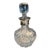 Crystal Glass Decanter With Silver Rim For Sale
