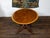 English Mahogany 1840s Oval Top Pedestal Table with Quadripod Base and Casters For Sale - Image 10 of 12