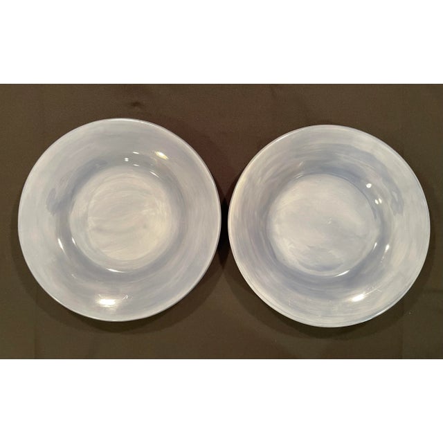 Farmhouse Pottery Barn Sausalito Dishes in Slate Blue - Set of 12 For Sale - Image 3 of 12