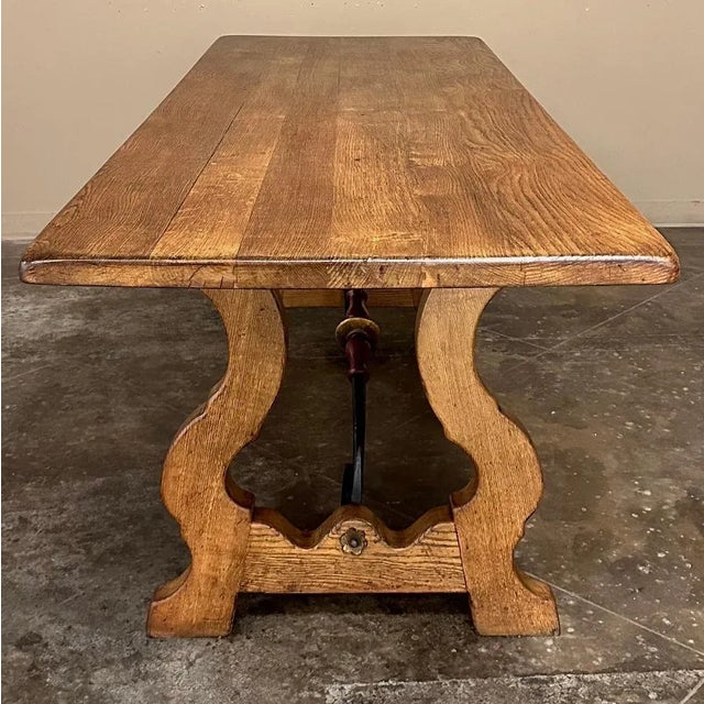 Sienna Antique Spanish Oak Dining Table For Sale - Image 8 of 12