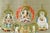 Japanese Silk Suijaku Scroll Nyorai-Kojin with Mixed Buddhism and Shinto Deities For Sale - Image 4 of 12