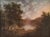 This fine oil on canvas painting exhibits the classic composition of the Hudson River School with the specific stylistic...