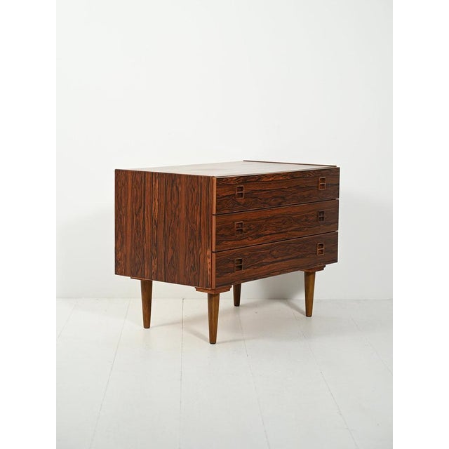 Danish Chest of Drawers with Rosewood Effect from Denka, 1950s For Sale - Image 3 of 11