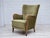 1960s Danish Beech Highback Armchair with Velour Upholstery, 1960s For Sale - Image 5 of 18